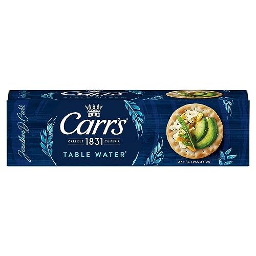 Carrs Table Wasser Biscuits (125g) - Packung mit 2 von Carr's