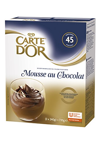 Carte D'or Mousse au Chocolat (Dessertcremepulver, voller Schokogeschmack) 1er Pack (1 x 720 g) von Carte d'Or