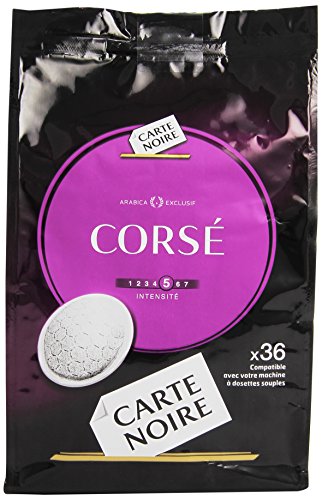 Schwarze Karte Corsé – 108 weiche Pads von Carte Noire