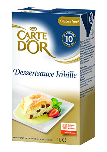 Carte d'Or Dessertsauce Vanille (flüssig) 12er Pack (12 x 1L) von Carte d'Or