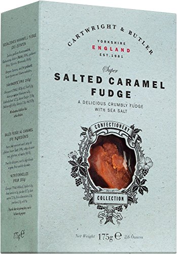 Cartwright & Butler Salted Caramel Fudge in carton, Weichkaramell mit Butter und Meersalz, 1er Pack (1 x ) von Cartwright & Butler