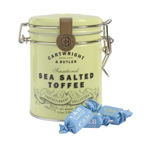 Cartwright & Butler Toffees with Sea Salt in tin, Karamellbonbons mit Meersalz, 1er Pack (1 x ) von Cartwright & Butler