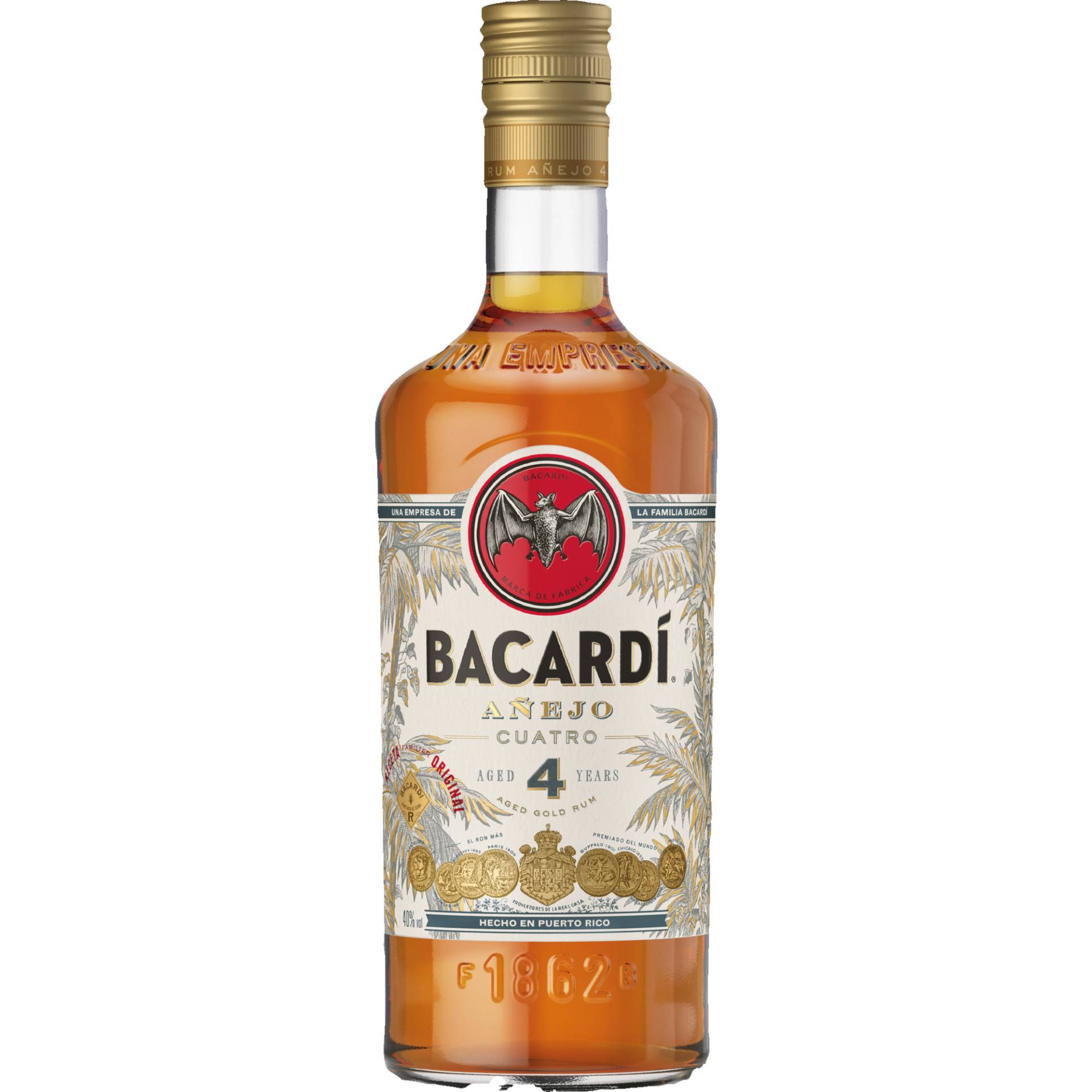 Bacardi Anejo Cuatro, 0,7l, 40% Vol., Rum, Spirituosen von Casa Bacardi , PR-165 , 00949 Catano, Puerto Rico / BACARDI GmbH , Hindenburgstr. 49 , D-22297 Hamburg