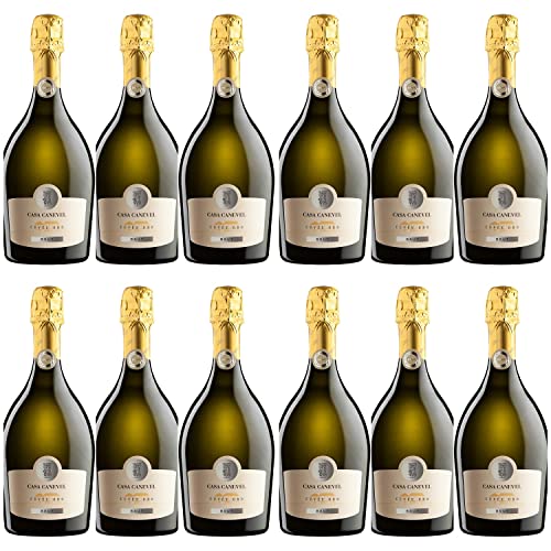 Casa Canevel Cuvée Oro Spumante brut Prosecco Schaumwein Italien I Versanel Paket (12 x 0,75l) von Casa Canevel