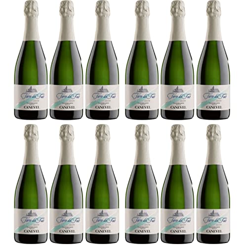 Casa Canevel Vigneto del Faè Spumante Dosaggio Zero Valdobbiadene Schaumwein DOCG I Versanel Paket (12 Flaschen) von CANEVEL
