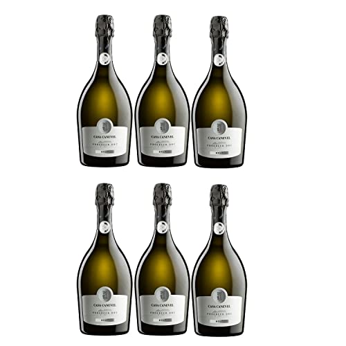 Casa Canevel brut Prosecco Schaumwein Italien DOC I Versanel Paket (6 x 0,75l) von Casa Canevel