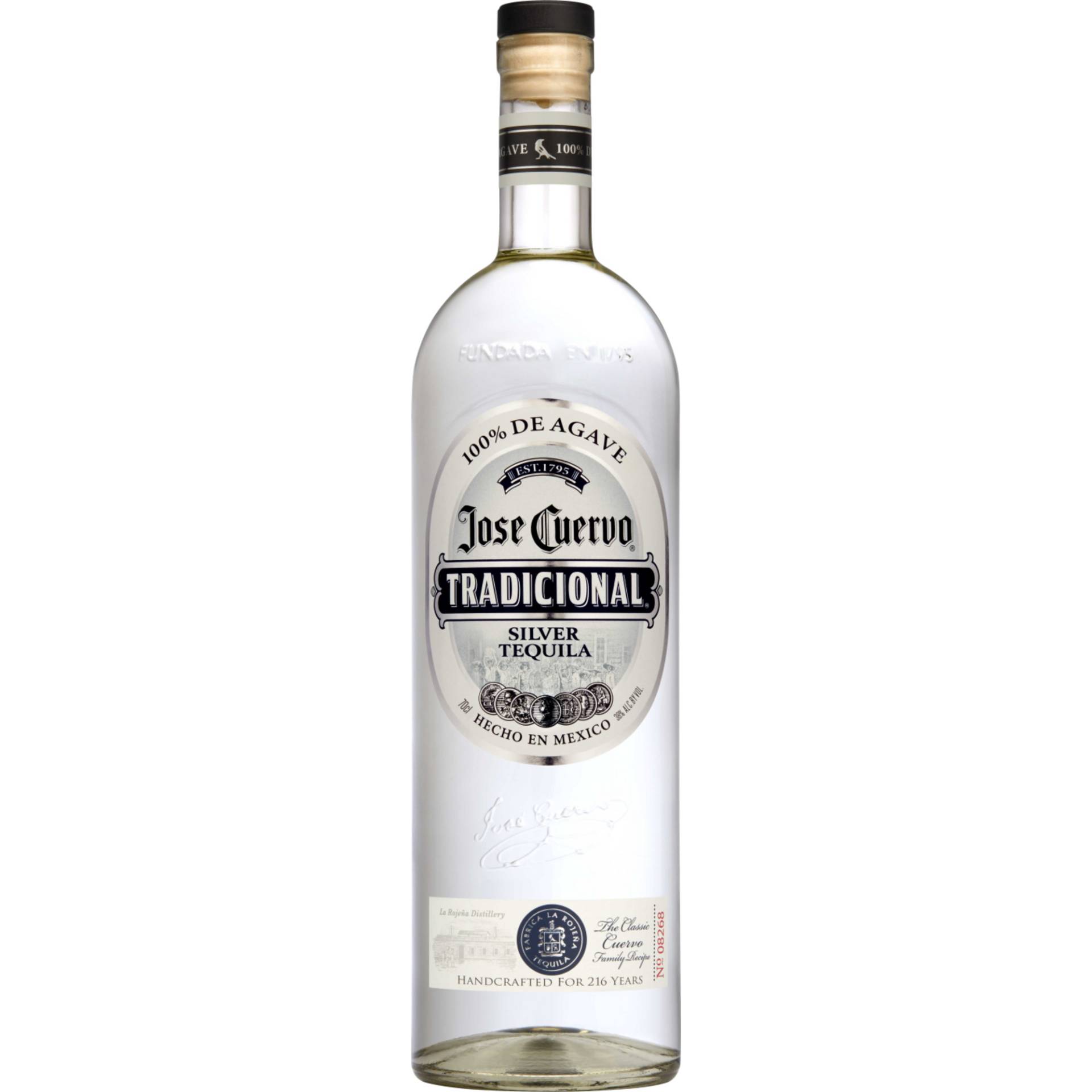 Jose Cuervo Tradicional Silver Tequila, Mexiko, 0,7 L, 38% Vol., Spirituosen von Casa Cuervo, S.A.DE C.V., Rio Churubusco N.0213, 08400 Ciudad de Mexico CP, Mexiko