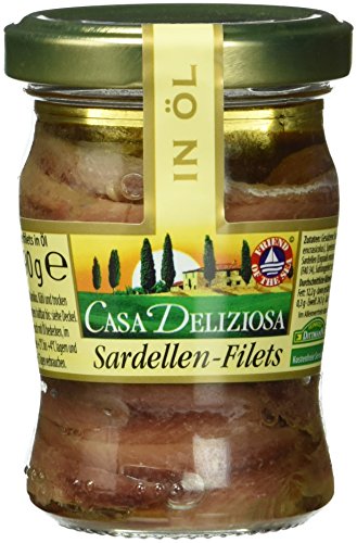 Casa Deliziosa Sardellenfilets gestreckt in Öl (1 x 90 g) von Casa Deliziosa