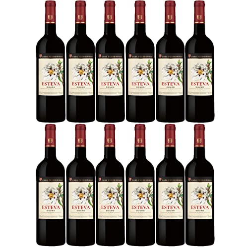 Casa Ferreirinha Esteva Douro Rotwein portugiesischer Wein trocken DOP Portugal I Versanel Paket (12 x 0,75l) von Casa Ferreirinha