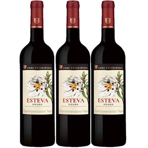 Casa Ferreirinha Esteva Douro Rotwein portugisischer Wein trocken DOP Portugal I Versanel Paket (3 x 0,75l) von Casa Ferreirinha