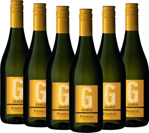 Prosecco Frizzante Treviso DOC Casa Gheller Perlwein 6 x 0,75l VINELLO - 6 x Weinpaket inkl. kostenlosem VINELLO.weinausgießer Prosecco Frizzante Treviso DOC Casa Gheller Perlwein 6 x 0,75l VINELLO - 6 x Weinpaket inkl. kostenlosem VINELLO.weinausgießer von Casa Gheller