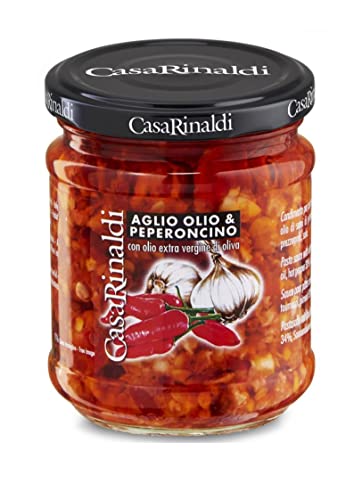 Casa Rinaldi Aglio Olio & Peperoncino / Knoblauch u. Chili in Öl 190 gr. von Casa Rinaldi