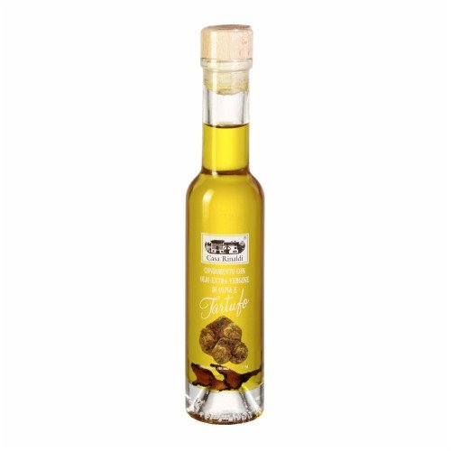 Casa Rinaldi - Lebensmittelwürze auf Basis von Extra Nativem Olivenöl mit Weißen Trüffelspänen, 100 ml Flasche von Casa Rinaldi