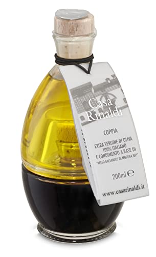 Bottiglia Romeo & Gulietta Coppia Olio extra vergine e Aceto Balsamcio von Casa Rinaldi
