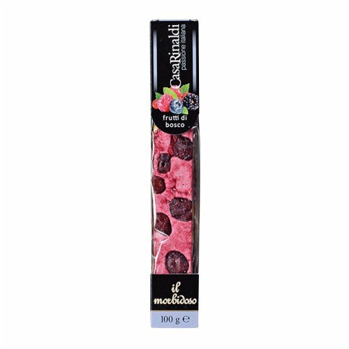Casa Rinaldi - Weicher Nougat mit ganzen Mandeln, knusprig und leicht geröstet, Waldfruchtgeschmack, 100 g Packung Casa Rinaldi - Weicher Nougat mit ganzen Mandeln, knusprig und leicht geröstet, Waldfruchtgeschmack, 100 g Packung von Casa Rinaldi