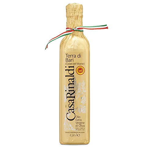 Casa Rinaldi - Extra Natives Olivenöl DOP "Terra di Bari", hergestellt aus Coratina-Oliven, bitter und scharf, 500 ml Flasche von Casa Rinaldi