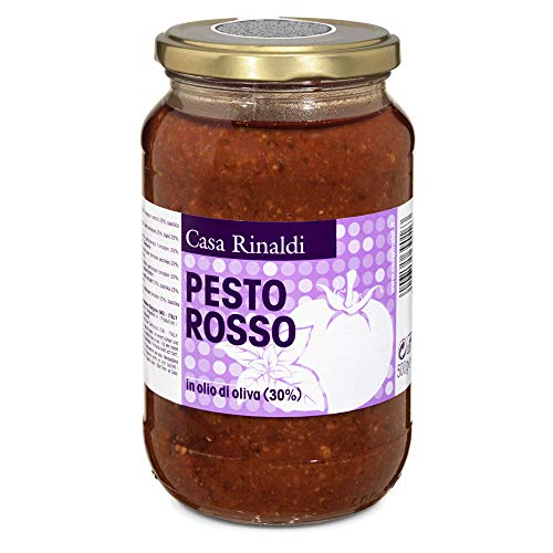 Rote Pesto im Glas mit getrockneten Tomaten in Olivenöl 500gr von Casa Rinaldi