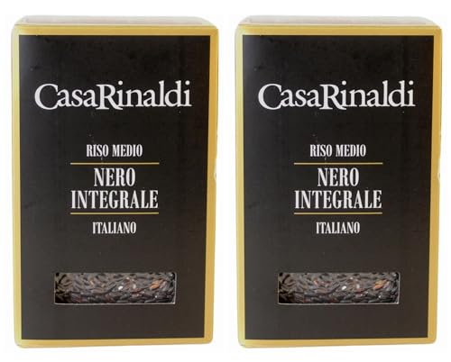 Casa Rinaldi Riso Medio Nero Integrale (2 x 500g) von Casa Rinaldi