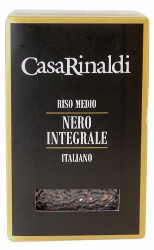 Casa Rinaldi Riso Medio Nero Integrale | Schwarzer Vollkornreis (1 x 500g) von Casa Rinaldi