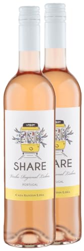 Share Rosato Casa Santos Lima Roséwein 2 x 0,75l VINELLO - 2 x Weinpaket inkl. kostenlosem VINELLO.weinausgießer von Casa Santos Lima