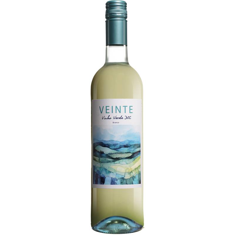 Veinte Vinho Verde Branco 2024  0.75L 9% Vol. Weißwein Halbtrocken aus Portugal von Casa Santos Lima