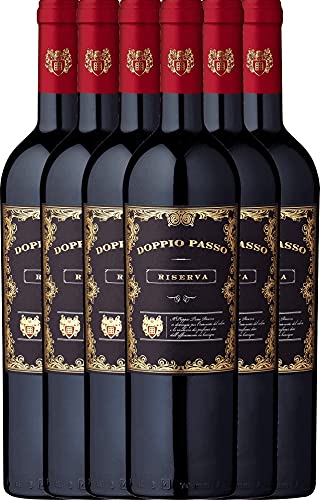 VINELLO 6er Weinpaket - Doppio Passo Primitivo di Manduria Riserva 2019 - CVCB mit einem VINELLO.weinausgießer | 6 x 0,75 Liter von Casa Vinicola Carlo Botter