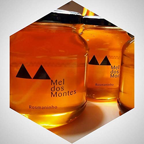 Glas Honig 1Kg von Trás-Os-Montes (PORTUGAL) Naturprodukt Rosmarin Multifloral. 100% NATÜRLICHER HONIG: Produktionsstöcke werden nicht chemisch behandelt von Casa da Marquinhas