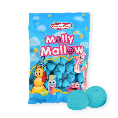 CASA DEL DOLCE Molly Mallow Golf Azzurro, Marshmallow Sfuso, Confezione da 900 Grammi, Made in Italy, Senza Glutine, Idee Regalo per Compleanni e Feste von Casa del Dolce