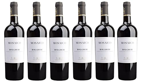 6x 0,75l - 2019er - Casa di Terra - Mosaico - Rosso - Bolgheri D.O.C. - Toscana - Italien - Rotwein trocken von Casa di Terra