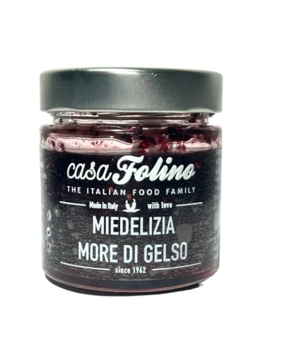 CasaFolino - Miedelizia Maulbeerbrombeeren, Honig aromatisiert Maulbeere Brombeere 250 gr, Italienischer Bio-Honig, Verkostung Honig (Maulbeeren) von CasaFolino