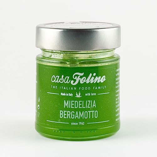 CasaFolino Bergamotte Miedelizität (Honig, aromatisiert mit Bergamotte) 250 g - 100 % Made in Italy von Casafolino