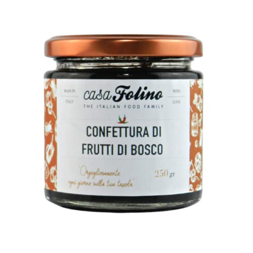 Extra Brombeerenkonfitüre 250 g.Casafolino. Konfitüre mit Geschmack nicht zu süß und leicht sauerstoff. Erstellt in Italien. von Casafolino