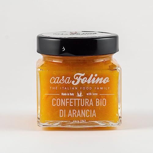 CasaFolino - Bio Orangenmarmelade, vegane Marmelade, natürliche Ernährung, Bio-Produkte Küche, Made in Italy, 220G von Casafolino