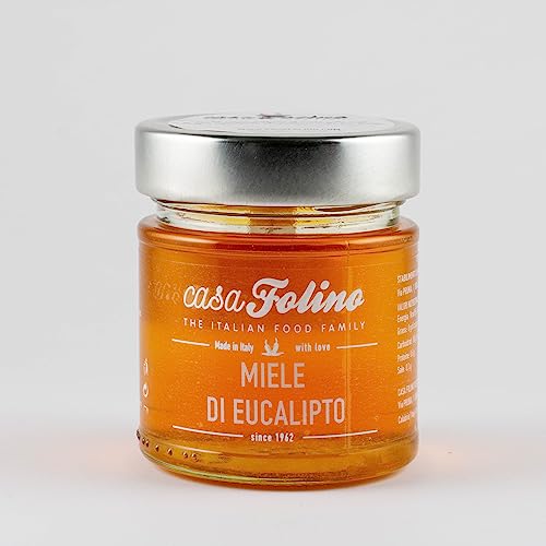 Natürlicher Eukalyptushonig Calabrese 250 g - Casafolino - leckerer Bienenhonig mit intensivem und balsamischem Geschmack, ideal zum Süßen und Backen. von Casafolino