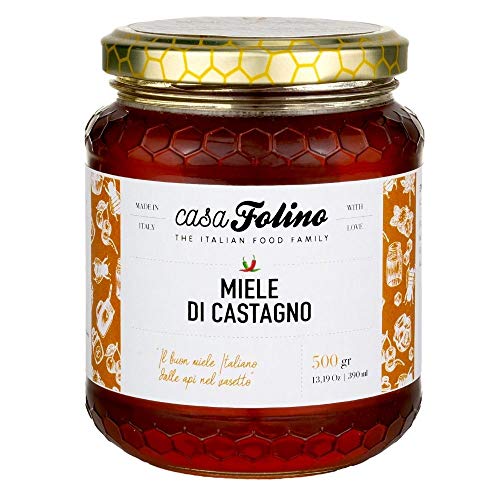 Natürlicher Kastanienhonig Calabrese 250 g - Casafolino - leckerer Bienenhonig aus Kastanienblüten, ideal zum Süßen und Backen. von CasaFolino