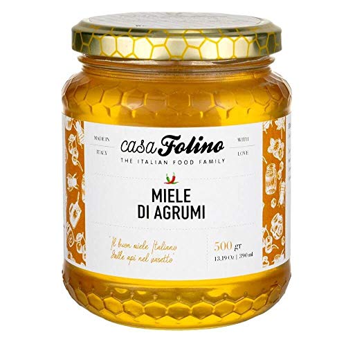 CasaFolino Honig di Zitrusfrüchte (Zagara) 250 g - 100 % Made in Italy Natural von CasaFolino