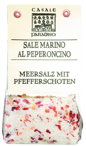 Sale marino al peperoncino, Meersalz mit Chili-Stücken, 200 g von Casale Paradiso