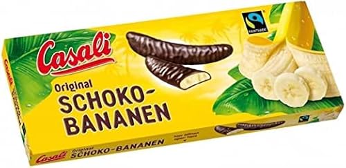 Casali Schoko Bananen – Unwiderstehliche Bananen-Leckereien mit Schokoladenüberzug – 48 Stück, 600 g - 6x von Casali