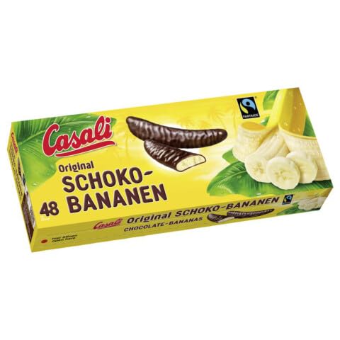 Casali Schoko-Bananen, 48 Stück - 600g Casali Schoko-Bananen, 48 Stück - 600g von Casali