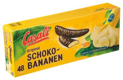 Casali Schoko Bananen 48Stk 600g Casali Schoko Bananen 48Stk 600g von Casali