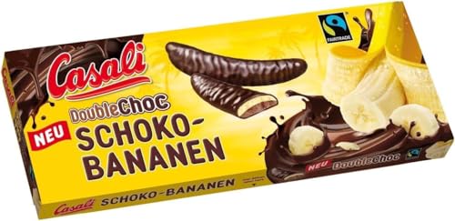 Double Chocolate Casali Casali Schokoladenbananen – Unwiderstehlicher Genuss, (2 x 300 g) – Perfekte Mischung aus Reifen Bananen und Samtiger von SORINA