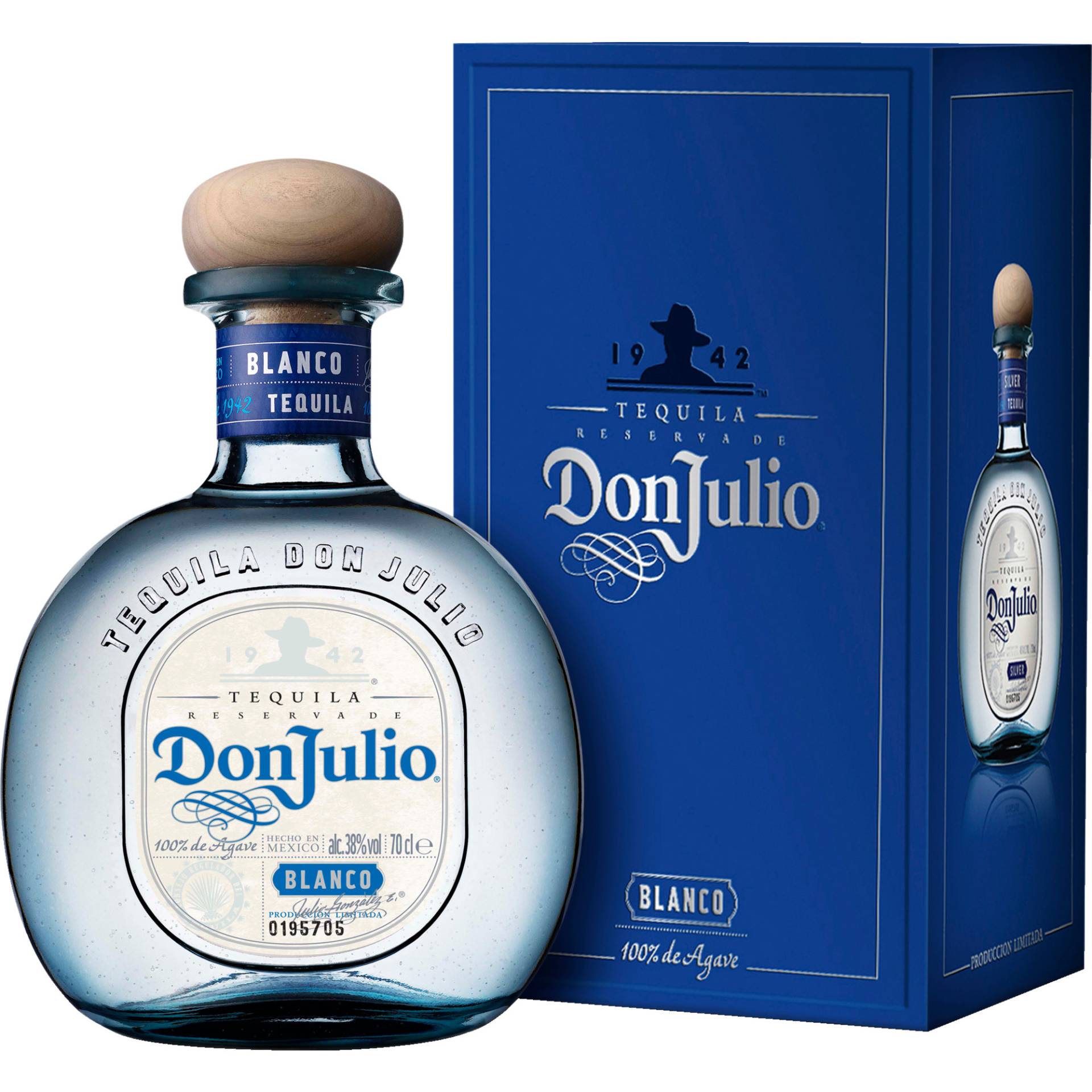 Don Julio Tequila Blanco, 38 % vol. 0,7 L, Spirituosen von Casamigos Tequila, Molenweerf 12, Amsterdam 1014 BG Netherlands