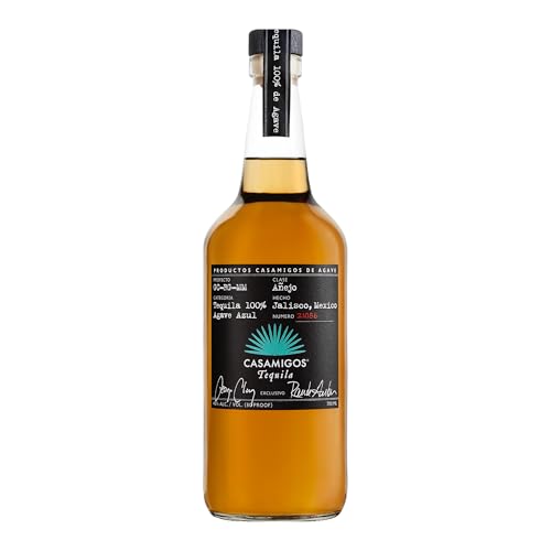 Casamigos Añejo | Premium Tequila | aus 100 Prozent Agave | von George Clooney und Rande Gerber kreiert | handverlesen aus Mexiko | 40% vol | 700ml Einzelflasche | von Casamigos