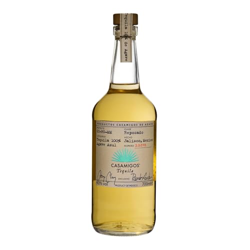 Casamigos Reposado Premium Tequila - aus 100 Prozent Agave, kreiert von George Clooney und Rande Gerb, handverlesen aus Mexiko, 40% vol, 700ml Einzelflasch von Casamigos