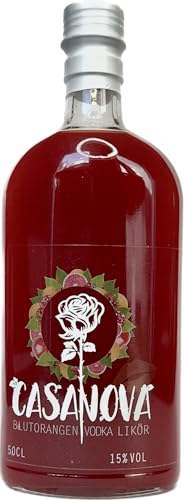 Casanova | Premium Blutorangen Vodka Likör mit Granatapfel & Cranberrie | 0,5l | 15% vol. Casanova | Premium Blutorangen Vodka Likör mit Granatapfel & Cranberrie | 0,5l | 15% vol. von Casanova Blutorangen Vodka Likör
