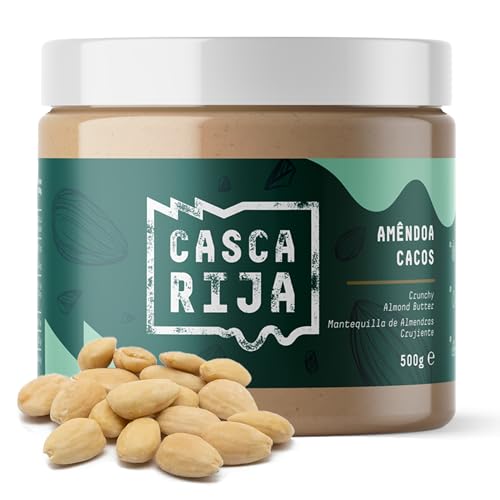 CASCA RIJA: Knusprige Mandelbutter 500g | 99,8% Geröstete Mandeln + 0,01% Gemahlener Zimt + 0,01% Gemgibre-Pulver | 100% Natürlich mit Gerösteten Mandelstücken CASCA RIJA: Knusprige Mandelbutter 500g | 99,8% Geröstete Mandeln + 0,01% Gemahlener Zimt + 0,01% Gemgibre-Pulver | 100% Natürlich mit Gerösteten Mandelstücken von Casca Rija