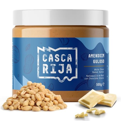 CASCA RIJA: Weiße Schokoladen-Erdnussbutter 500g | 89,8% Geröstete Erdnüsse + 10% Weiße Schokolade + 0,01% Gemahlener Zimt + 0,01% Ingwerpulver CASCA RIJA: Weiße Schokoladen-Erdnussbutter 500g | 89,8% Geröstete Erdnüsse + 10% Weiße Schokolade + 0,01% Gemahlener Zimt + 0,01% Ingwerpulver von Casca Rija
