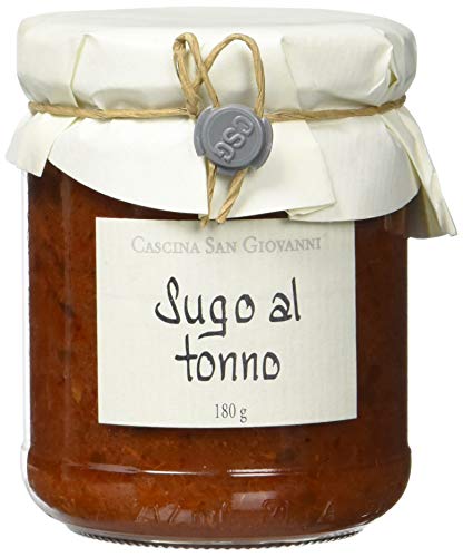 Cascina San Giovanni, Sugo al tonno, Tomatensauce mit Thunfisch, 180 ml Cascina San Giovanni, Sugo al tonno, Tomatensauce mit Thunfisch, 180 ml von Cascina San Giovanni