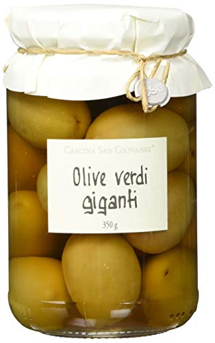 Cascina San Giovanni Olive verdi giganti, Grüne Riesenoliven mit Stein von Cascina San Giovanni