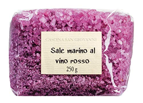 Cascina San Giovanni - Meersalz mit Rotwein, 250g Beutel von Cascina San Giovanni